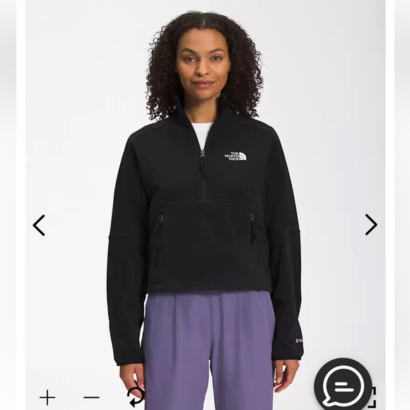 The North Face 1/4 Zip‎ Fleece. Black Size L (963) - Picture 1 of 9